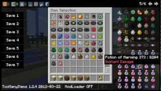 Too Many Items 1.2.4 Minecraft Short Review and Tutorial Too Many Items 1.2.4 Minecraft Short Review and Tutorial