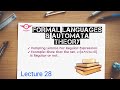 Lecture 28| Pumping Lemma for Regular Expression #automata#automatatheory