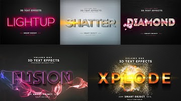 3D TEXT EFFECT PHOTOSHOP PHOTOPEA 2023 DESIGN Part 28