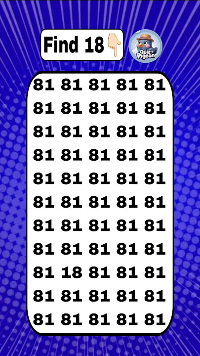 Find the number 18 #quiztime #puzzle #puzzlegame #mathstricks