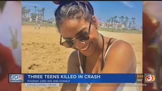 VIDEO: Three teens killed in Phoenix crash
