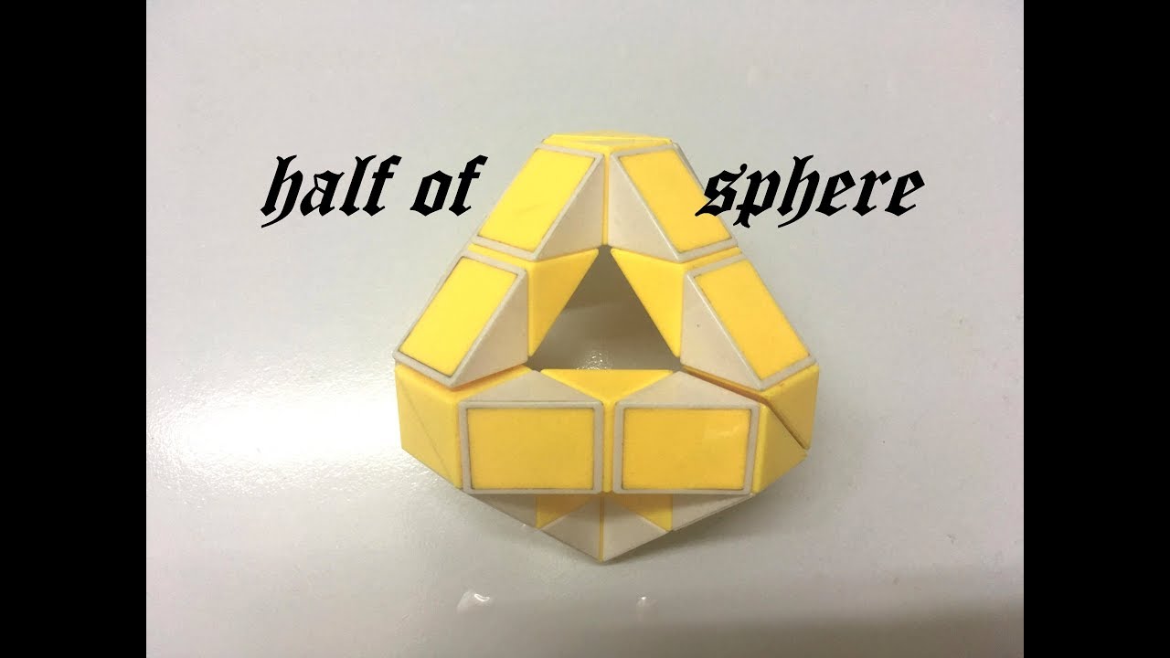 Rubik's Twist or Rubik's Transformable Snake 36 Half Of Sphere YouTube