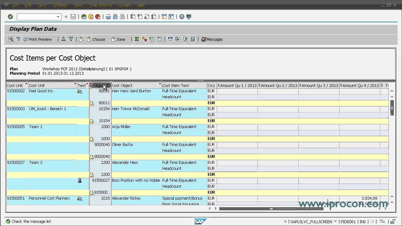 Creating Personnel Cost Plans In SAP HCM YouTube
