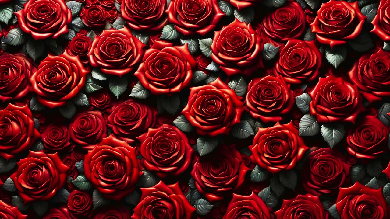 Valentine's Themed Art For Your TV | Red Roses Art  For Your TV | TV Art | 4K