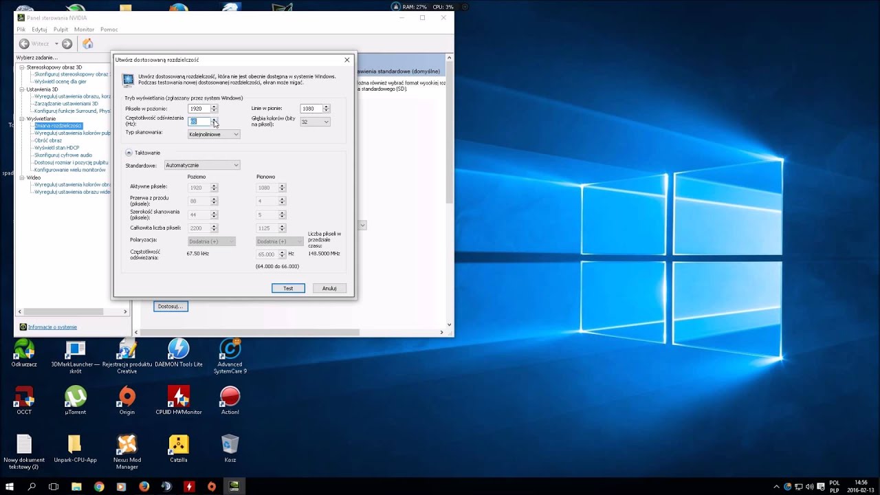 Jak zwiększyć odświeżanie monitora 60 hz YouTube