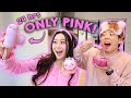 Living With ONLY PINK Items For 24 Hours Challenge!!