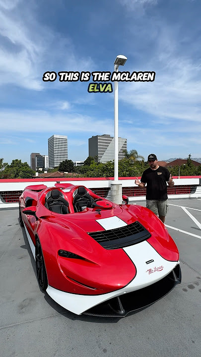 Mclaren Elva uses wind for the windshield