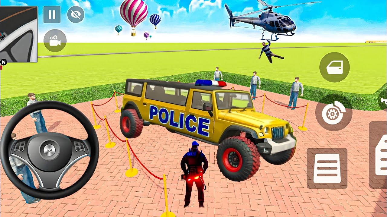 Car Bike Game: Franklin and Shinchan Purchase Long Police Thar & in Indian Auto Simulator 🔥