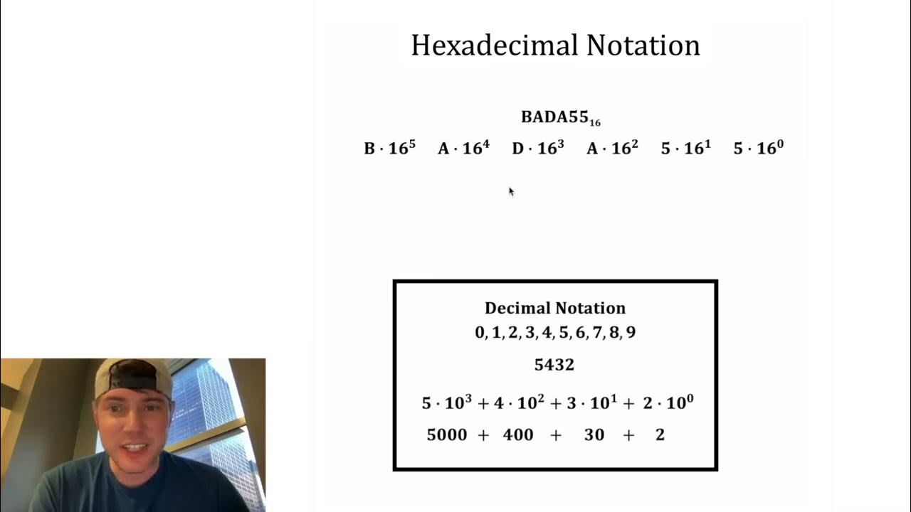 Hexadecimal Notation Example - YouTube