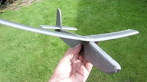 Simple basic foam glider from scraps PART 1 BUILD