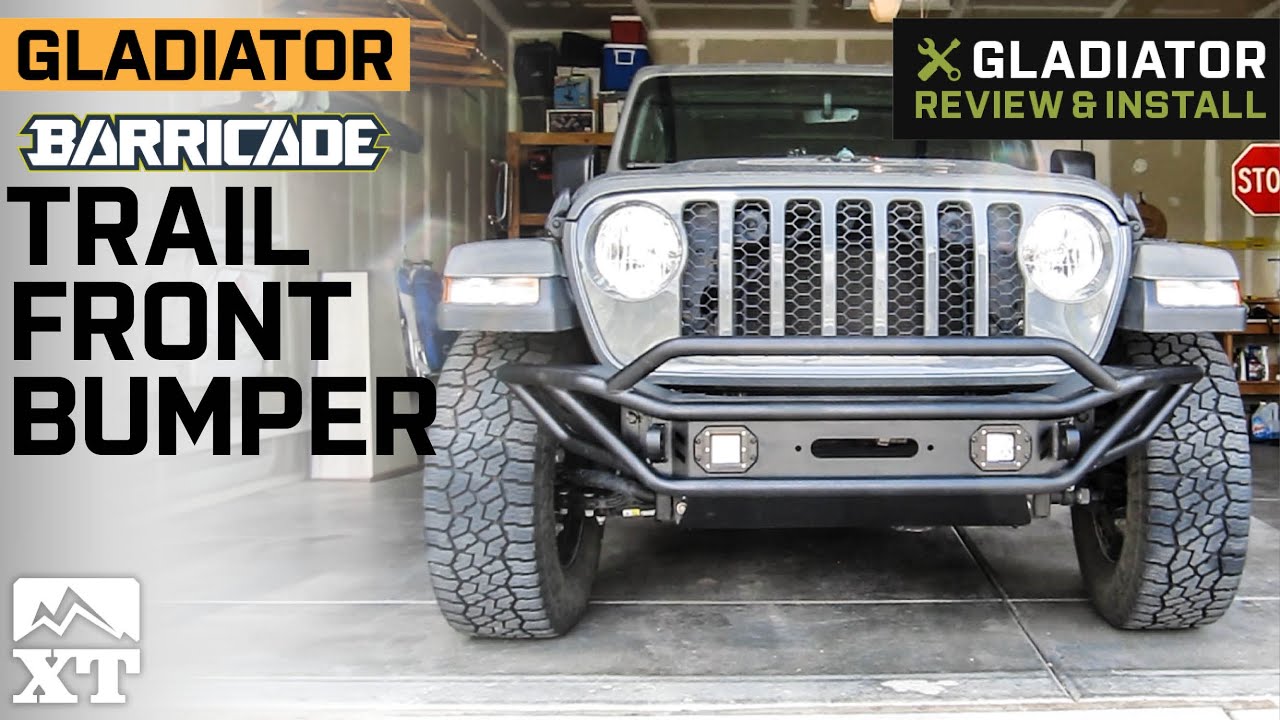 Barricade Jeep Gladiator Trail Runner Front Bumper with LED Fog Lights  J145270 (20-24 Jeep Gladiator JT) - Free Shipping