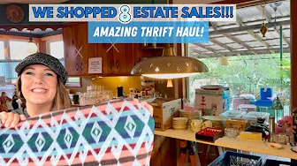 EPIC ESTATE SALE HAUL! We Shopped 8 Estate Sales For DEALS!