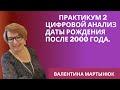 Цифровой анализ матрицы рожденных после 2000 года. Практикум. ч 2