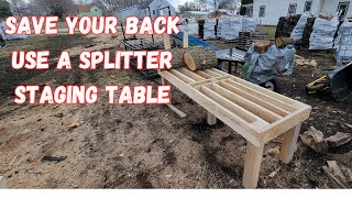 A simple addition to any firewood splitting process to save time and your back by Timber Visions 1,400 views 1 month ago 5 minutes, 54 seconds