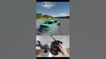 Nissan S14 Meihan Circuit Drift Assetto Corsa - Logitech G29 Steering Wheel #shorts