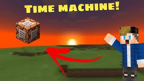 How to make a working time machine in MCPE!