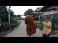 Walking on almsround in Thailand (1)