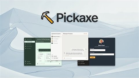 Pickaxe Lifetime Deal - No-code platform for building AI tools