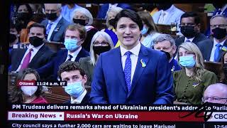 Angry Canadian March 15, 2022 - Trudeau, House Of Commons , Unity And Volodymyr Zelenskyy Speech