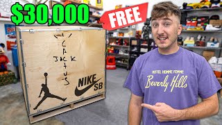 Unboxing A FREE $30,000 Sneaker Mystery Box...