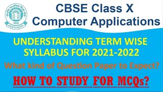 CBSE Class 10 Term wise syllabus for Computer Application 2021-2022 screenshot 5