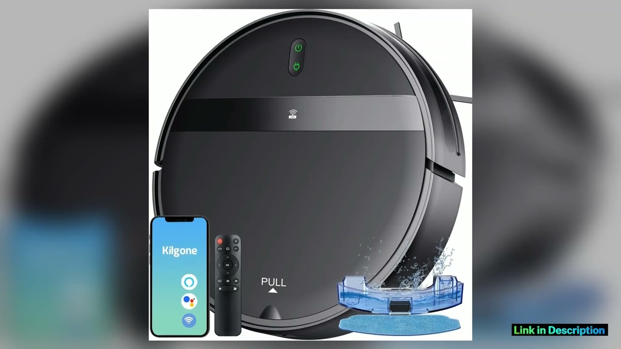 UltraThin Smart Robot Vacuum and Mop Combo with AppAlexa Control Auto Recharge for Pet Hair