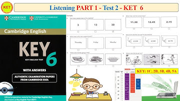 KET 6 Listening Part 1 Test 2 (Transcript + Key)