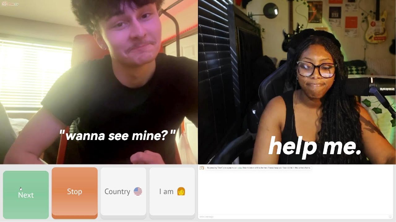 I just wanted to chat on omegle... NOT THIS
