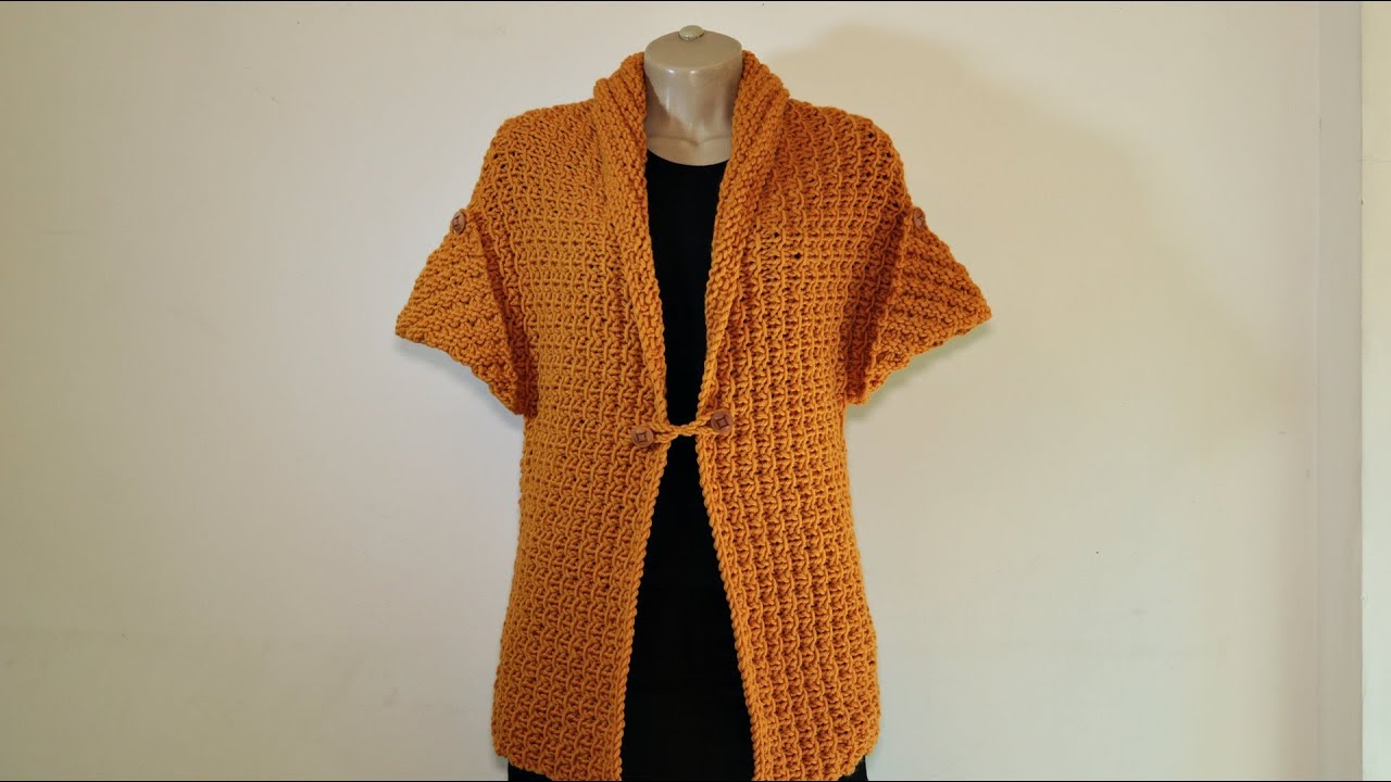 Colete clássico em tricô