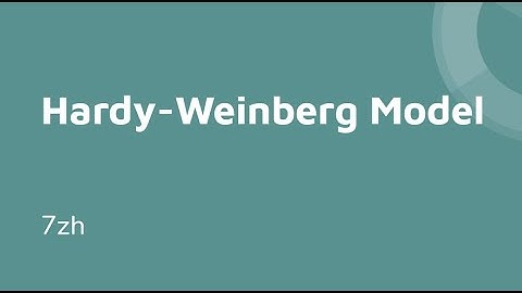 Hardy-Weinberg Model