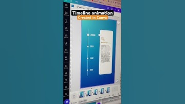 Create this timeline infographic using motion effect animations in Canva | Canva tips