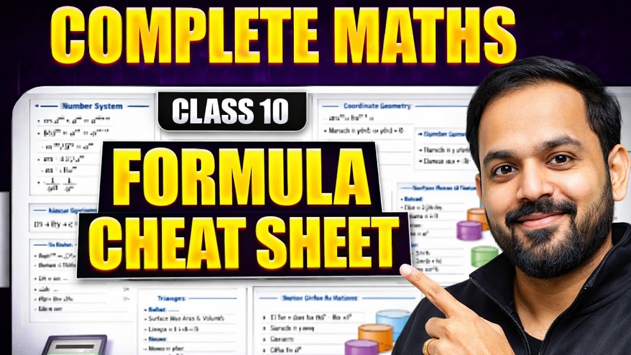Class 10 Maths All Formulas in One Shot 🔥 | Complete Formula Revision ...