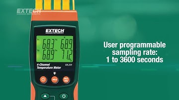 Extech SDL200 4 Channel Datalogging Thermometer Showcase Video