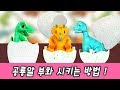 한국어ㅣ숲에서 주운 공룡알 부화시키기! 어린이 공룡 만화, 공룡메카드 알공룡 3종세트ㅣ꼬꼬스토이