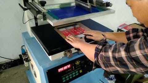 flatbed screen printing machine