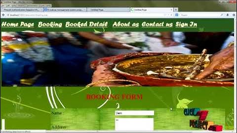 Final Year Projects | Online mahal booking system *