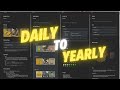 Obsidian Daily Note Roll-up (Weekly, Monthly, Quarterly, and Yearly) - WIP