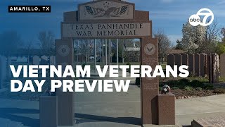 Vietnam vets to be honored at Texas Panhandle War Memorial on Vietnam Veterans Day