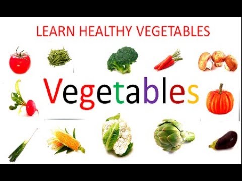 İngilizce Sebzeler ( 25 Sebze İsmi) ve İsimleri - Learn Vegetables with music and Names