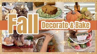 FALL DECORATE WITH ME / FALL HOME DECOR / BAKING PUMPKIN BREAD RECIPE (GLUTEN FREE / VEGAN) by Style My Sweets 3,017 views 8 months ago 23 minutes