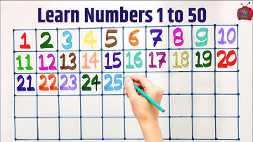 Learn to write 1-50| Numbers writing practice| 1 to 50 numbers | 1 to 50 Counting | Kids Math video