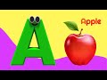 Abc phonics song  toddler learning songs  a for apple  nursery rhymes  alphabet song