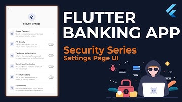 Banking App Security Settings Page UI | 2025 Flutter Tutorial