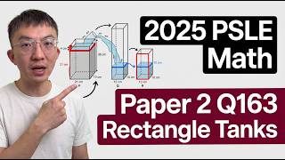 2025 PSLE Math Paper 2 Q16 3 Rectangle Tanks