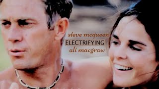 steve mcqueen & ali macgraw // electrifying Resimi