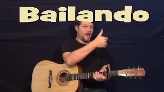Bailando (Enrique Iglesias) Easy Guitar Lesson How to Play Tutorial TAB