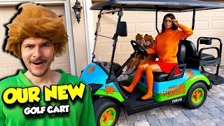 We Got A MYSTERY MACHINE Golf Cart And Dressed Up Like SCOOBY DOO!