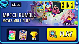 moves multiplier rumble match | match masters | 2 In 1 | match rumble