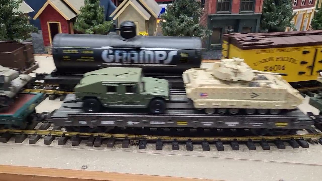 United States Army G Scale Model Military Train at Titletown Train Show 2025