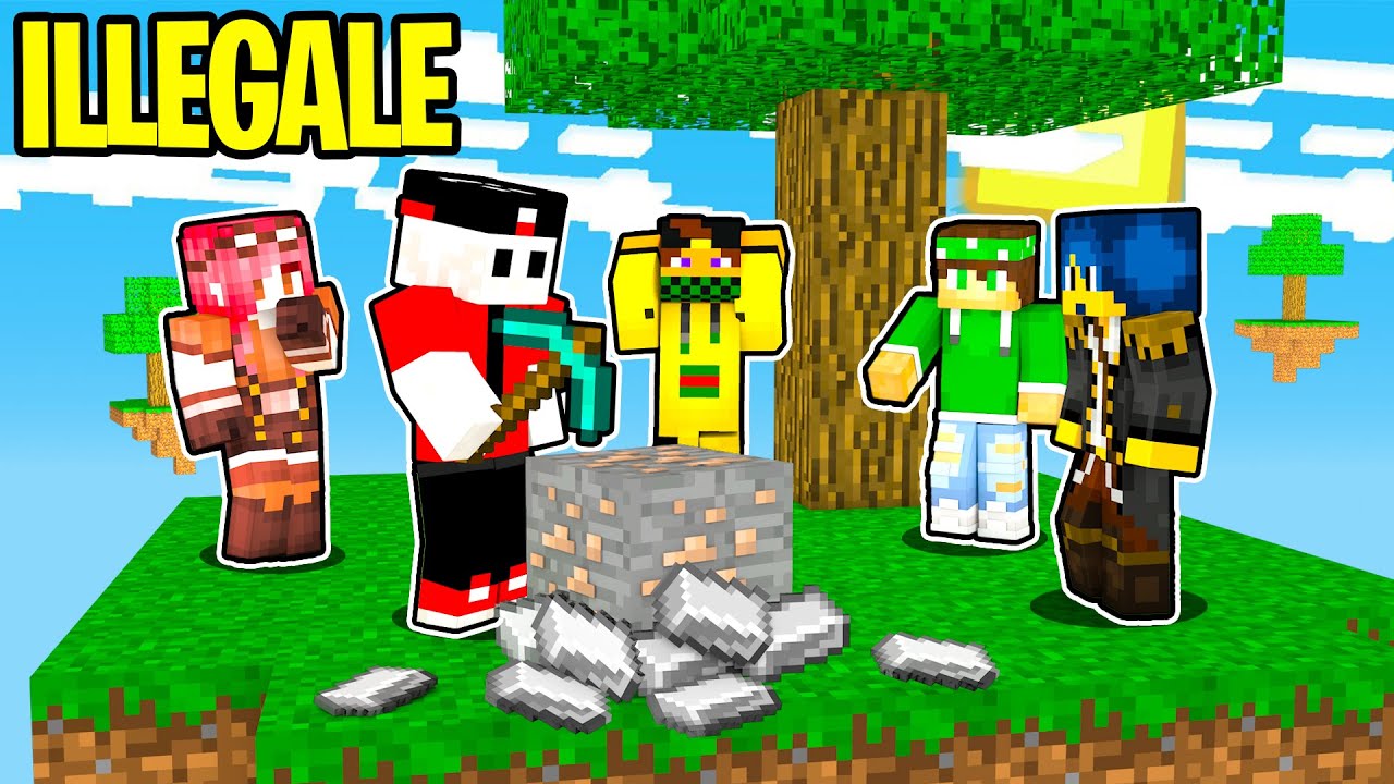 SCOPRO COME OTTENERE IL FERRO... ILLEGALE - Big Skyblock Ep.3